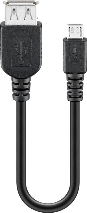 EAN 4040849951930 - Goobay 95193 cable USB USB 2.0 0,2 m USB A Micro-USB B Negro imagen 1