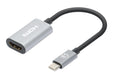 EAN 766623153973 - Manhattan 153973 adaptador de cable de vídeo 0,11 m USB Tipo C HDMI Gris imagen 1