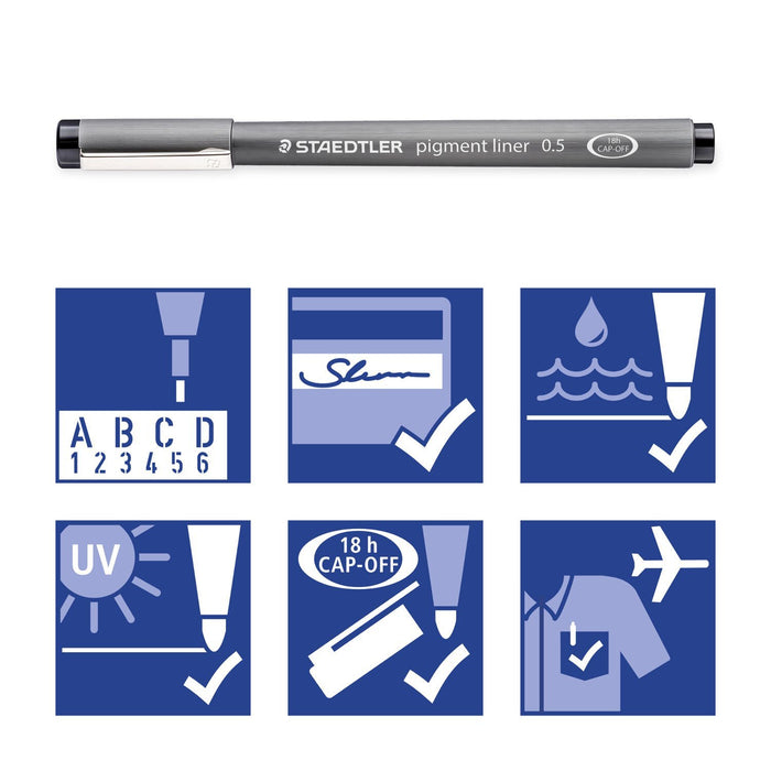 EAN 4007817036587 - Staedtler pigment liner 308 rotulador de punta fina Azul 1 pieza(s) imagen 3