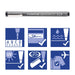 EAN 4007817036563 - Staedtler pigment liner 308 rotulador de punta fina Rojo 1 pieza(s) imagen 3