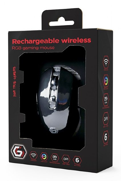 EAN 8716309133210 - Gembird GMB Gaming MUSGW-6BL-02 ratón Juego mano derecha RF inalámbrico Óptico 3200 DPI imagen 5