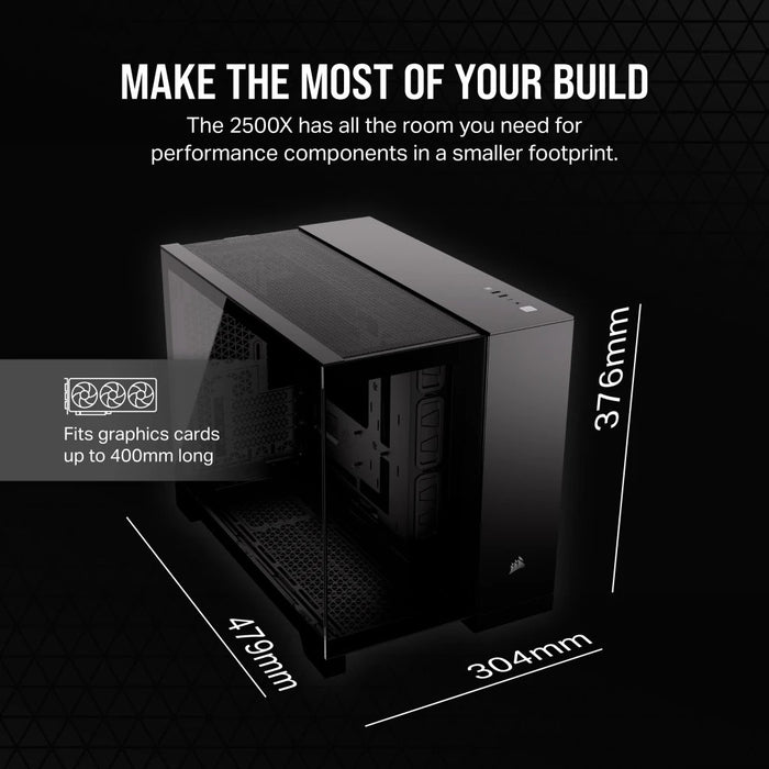 EAN 0840006674962 - Corsair 2500X Midi Tower Negro imagen 6