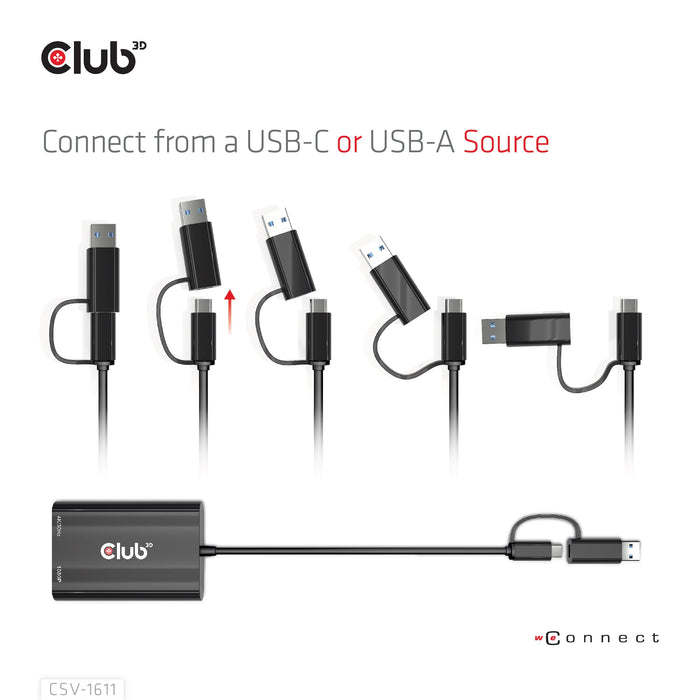 EAN 8719214472429 - CLUB3D CSV-1611 Adaptador gráfico USB 3840 x 2160 Pixeles Negro imagen 3