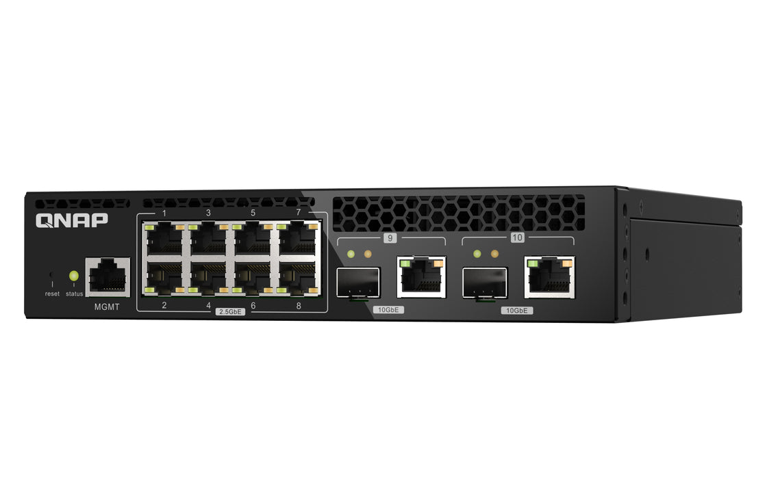 EAN 4713213518762 - QNAP QSW-M2108R-2C switch Gestionado L2 2.5G Ethernet (100/1000/2500) Energía sobre Ethernet (PoE) Negro imagen 4