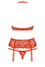 EAN 5901688216859 - Obsessive 838-SEG-3 L/XL conjunto de ropa interior y bodi Conjunto de lencería Rojo, Transparente Elastan imagen 2