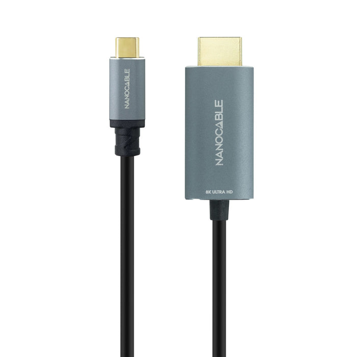 EAN 8433281012905 - Nanocable 10.15.5162 adaptador de cable de vídeo 1,8 m USB Tipo C HDMI tipo A (Estándar) imagen 2
