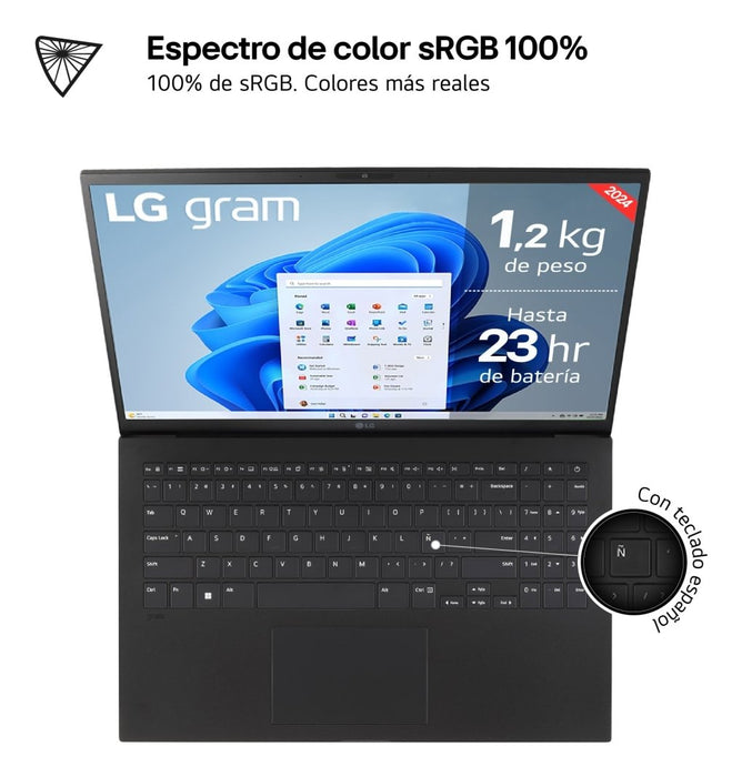 EAN 8806084432599 - LG Gram 15Z90S-G.AA55B ordenador portatil Intel Core Ultra 5 125H Portátil 39,6 cm (15.6") Full HD 16 GB  imagen 2