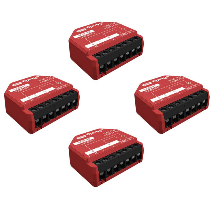 EAN 3800235261811 - Shelly SHELLY_1PM_GEN3_4ER interruptor eléctrico Interruptor inteligente Rojo imagen 1