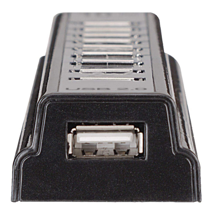 EAN 0766623161572 - Manhattan 161572 hub de interfaz USB 2.0 480 Mbit/s Negro, Plata imagen 4