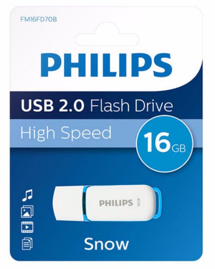 EAN 8719274667933 - Philips FM16FD70B unidad flash USB 16 GB USB tipo A 2.0 Azul, Blanco imagen 1