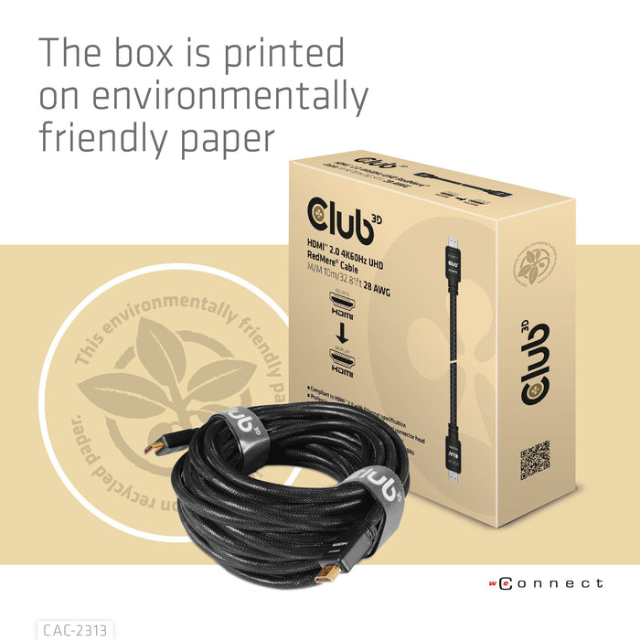 EAN 0841615101122 - CLUB3D CAC-2313 cable HDMI 10 m HDMI tipo A (Estándar) Negro imagen 11