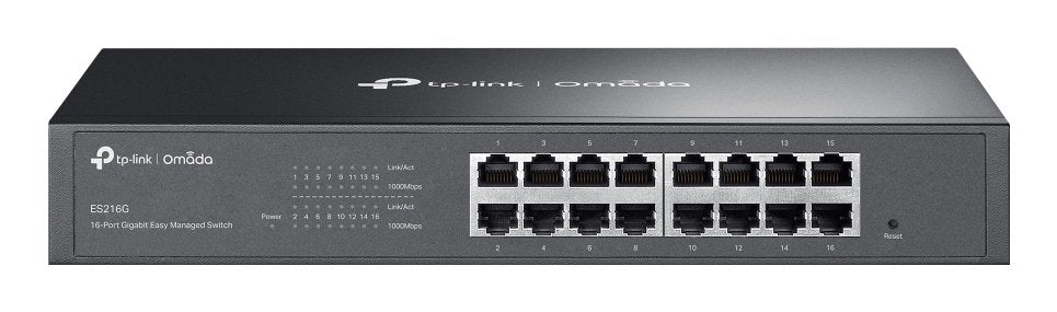 EAN 1210002600682 - TP-Link Omada ES216G switch Gestionado L2 Gigabit Ethernet (10/100/1000) Negro imagen 1
