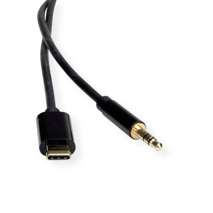 EAN 7630049613287 - ROLINE 12033218 cable de audio 3 m 3,5mm USB Tipo C Negro imagen 4
