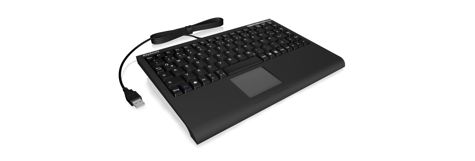 EAN 4250078143130 - KeySonic ACK-540U+ teclado Oficina USB QWERTY Inglés de EE. UU. Negro imagen 2