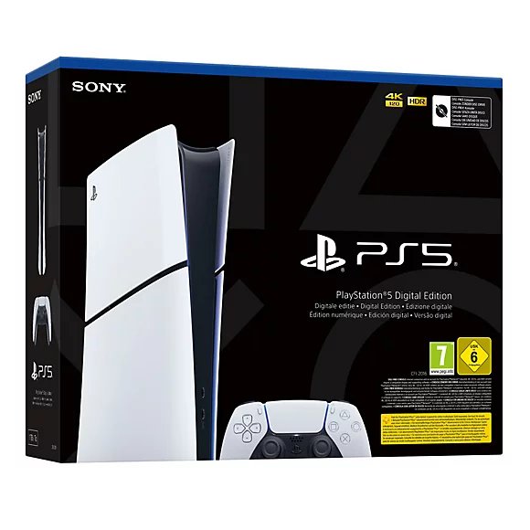 EAN 711719020837 - Sony PlayStation 5 Digital Edition 825 GB Wifi Negro, Blanco imagen 5