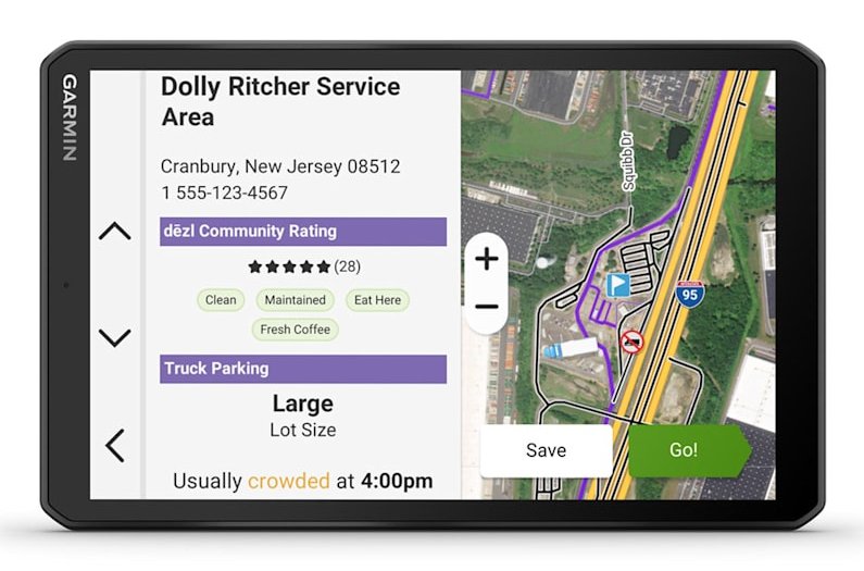 EAN 0753759335427 - Garmin dēzl LGV820 navegador Fijo 20,3 cm (8") TFT Pantalla táctil 405 g Negro imagen 6