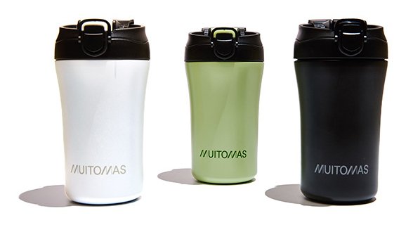 EAN 8021735209782 - Muitomas WBOTTLETH350WH taza de viaje 350 ml Negro, Blanco Acero inoxidable imagen 6