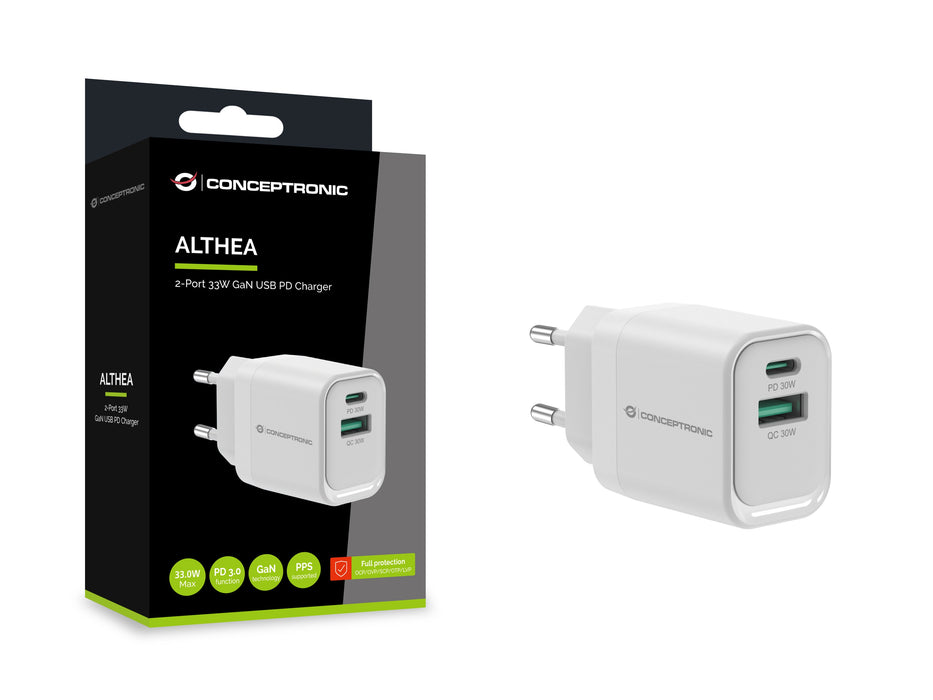 EAN 4015867240700 - Conceptronic ALTHEA19W33 cargador de dispositivo móvil Universal Blanco Corriente alterna Carga rápida In imagen 4