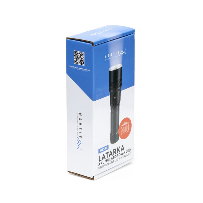 EAN 5901811409844 - Montis Taktyczna ręczna latarka akumulatorowa LED MT159 Negro Linterna de mano imagen 2
