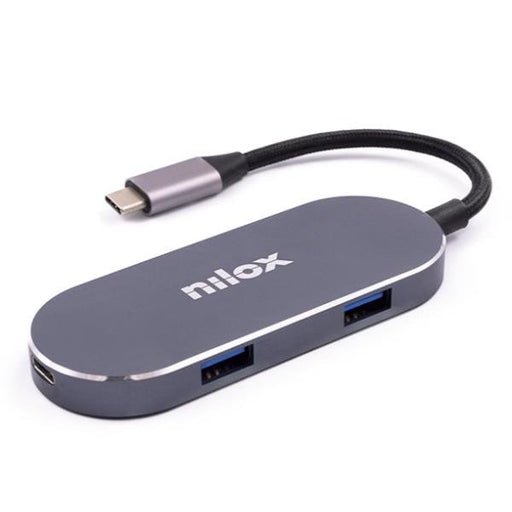 EAN 8436556145650 - Nilox MINI DOCKING STATION HDMI 3USB PD Acoplamiento USB 3.2 Gen 1 (3.1 Gen 1) Type-C Plata imagen 1