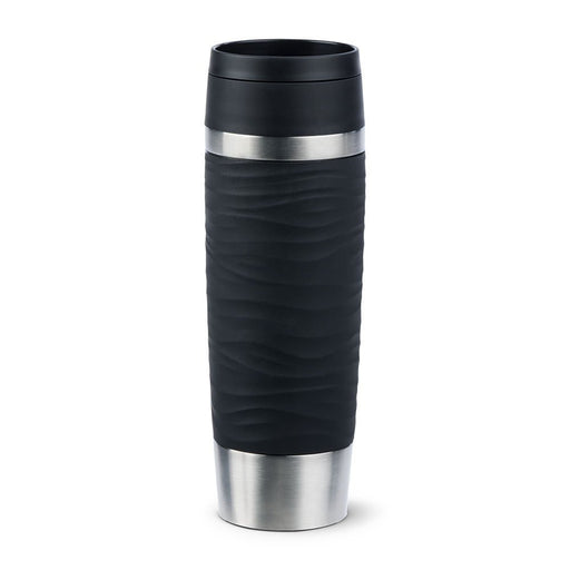 EAN 4009049545103 - EMSA Travel Mug Waves Grande 500 ml Negro, Acero inoxidable imagen 1
