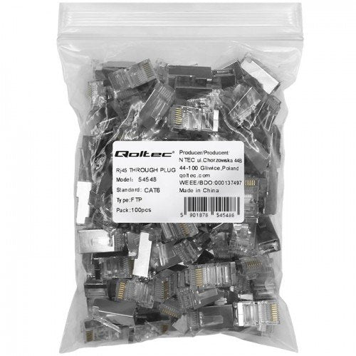 EAN 5901878545486 - Qoltec 54548 conector RJ45 Plata imagen 2