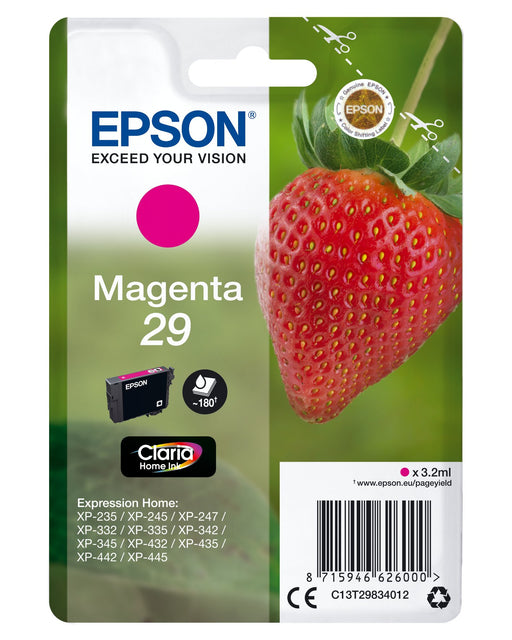 EAN 8715946626017 - Epson Strawberry C13T29834022 cartucho de tinta 1 pieza(s) Original imagen 1