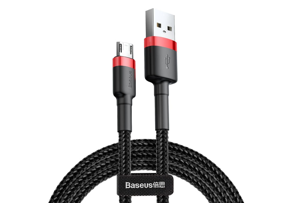 EAN 6953156280373 - Baseus Cafule cable USB 2 m USB A Micro-USB A Negro, Rojo imagen 1