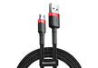 EAN 6953156280373 - Baseus Cafule cable USB 2 m USB A Micro-USB A Negro, Rojo imagen 1