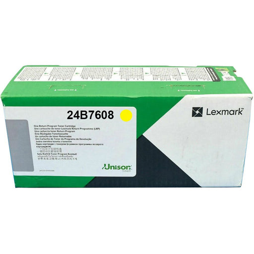 EAN 734646761475 - Lexmark 24B7608 cartucho de tóner 1 pieza(s) Original Amarillo imagen 1