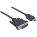 EAN 0766623372503 - Manhattan 372503 adaptador de cable de vídeo 1,8 m HDMI tipo A (Estándar) DVI-D Negro imagen 2