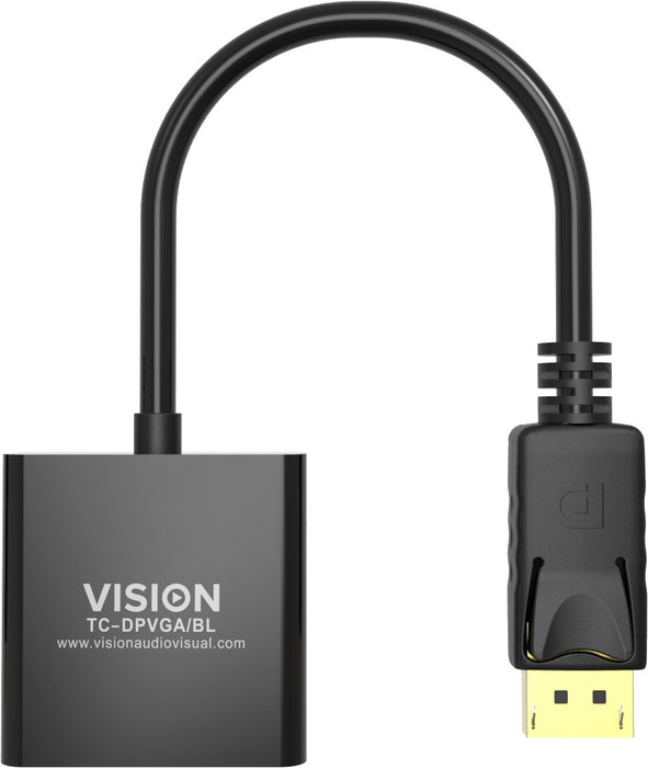 EAN 4979137000008 - Vision TC-DPVGA/BL adaptador de cable de vídeo DisplayPort VGA (D-Sub) Negro imagen 4