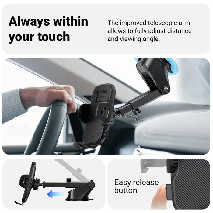 EAN 5904310706193 - Crong CRGCH7BLK soporte Soporte pasivo Teléfono móvil/smartphone Negro, Carbono imagen 6