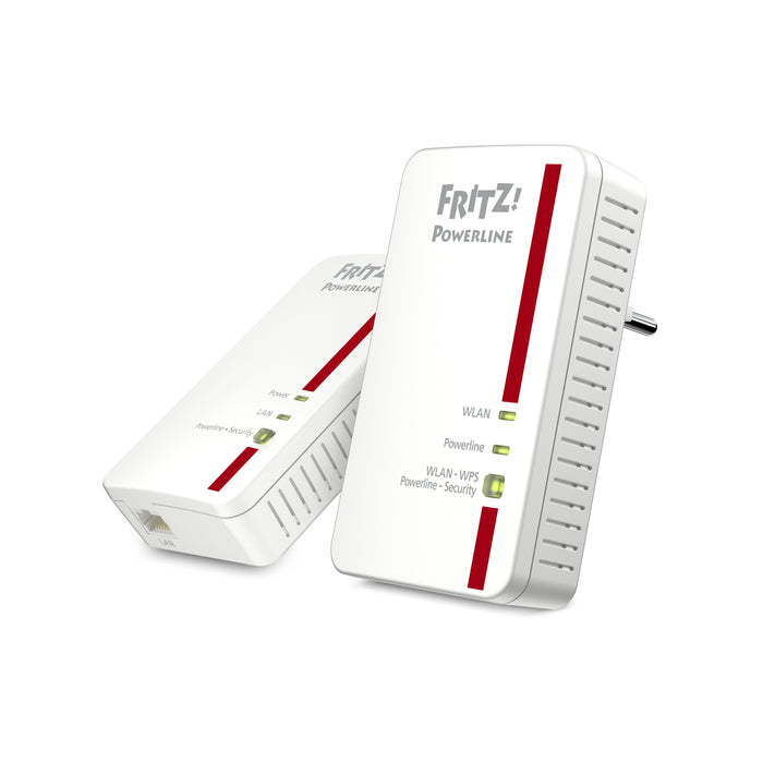 EAN 4023125027550 - Powerline FRITZ! 1240E WLAN Set INT 1200 Mbit/s Ethernet Wifi Rojo, Blanco 2 pieza(s) imagen 1