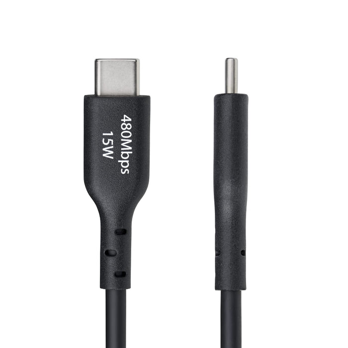 EAN 65030922456 - StarTech.com USB2AC15CMBK cable USB USB 2.0 0,15 m USB A USB C Negro imagen 3