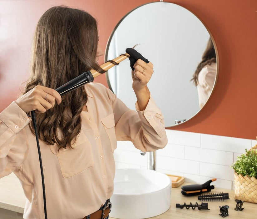 EAN 3121040081860 - Rowenta Infinite Looks CF4231 Herramienta de peinado con múltiples accesorios Caliente Negro, Bronce 1,8  imagen 4