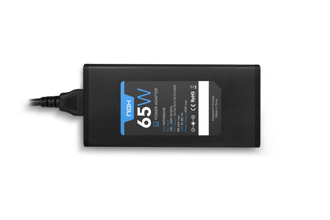 EAN 8436532166112 - NOX NXPWR65NB adaptador e inversor de corriente Interior 65 W Negro imagen 3