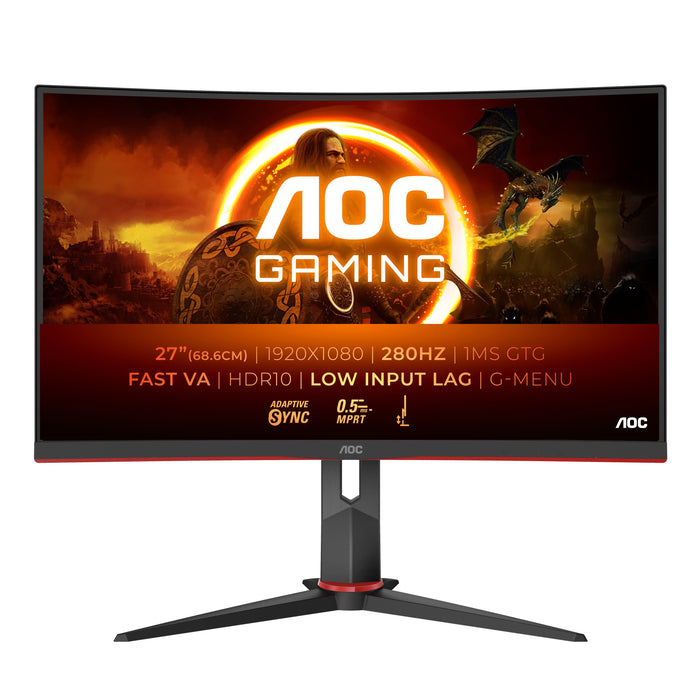 EAN 4038986182263 - AOC G2 C27G2Z3/BK pantalla para PC 68,6 cm (27") 1920 x 1080 Pixeles Full HD LED Negro, Rojo imagen 1