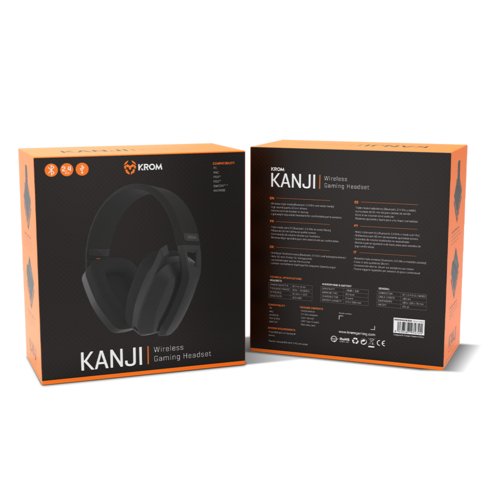 EAN 8436587974724 - Krom Kanji Auriculares Inalámbrico y alámbrico Diadema Juego USB Tipo C Bluetooth Negro imagen 7