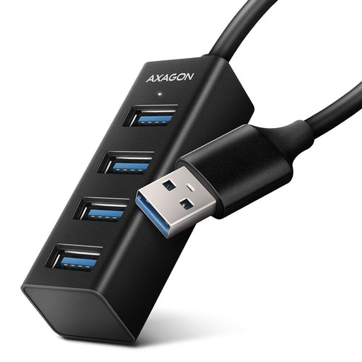 EAN 8595247905628 - Axagon HUE-M1A hub de interfaz USB 3.2 Gen 1 (3.1 Gen 1) Type-A 5000 Mbit/s Negro imagen 1