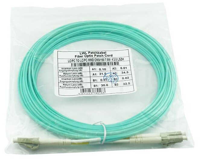 EAN 4063232618814 - BlueOptics SFP3131EU0.5MK Cable de fibra óptica e InfiniBand 0,5 m LC Color aguamarina imagen 5