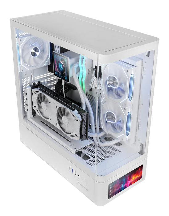 EAN 8435693112716 - Mars Gaming MCLCDPROW carcasa de ordenador Midi Tower Blanco imagen 2