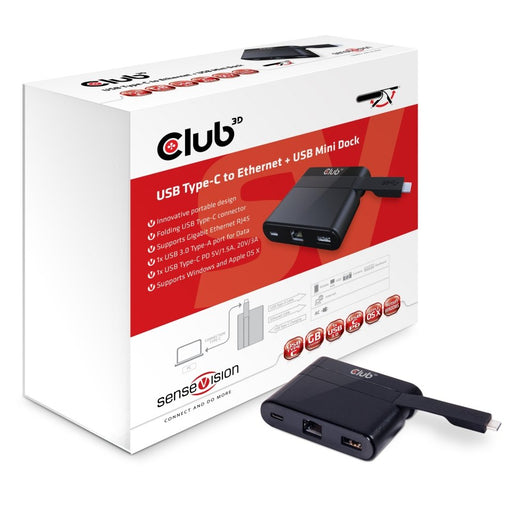 EAN 8719214470470 - CLUB3D CSV-1530 base para portátil y replicador de puertos Alámbrico USB 3.2 Gen 1 (3.1 Gen 1) Type-C Neg imagen 1