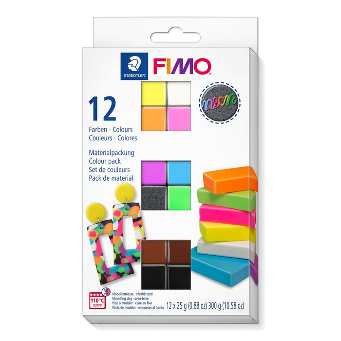 EAN 4007817096581 - Staedtler FIMO Color Pack Neon Colours Pasta de modelar 300 g Multicolor 12 pieza(s) imagen 1