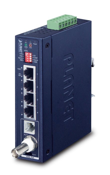 EAN 4711605283717 - PLANET IP30 Industrial Gigabit Ethern Transmisor y receptor de red Azul imagen 1