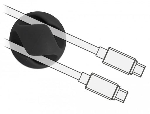 EAN 4043619183449 - DeLOCK 18344 organizador de cables Escritorio/pared Soporte para cables 6 pieza(s) imagen 2