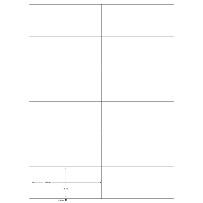 EAN 5705831106574 - Q-CONNECT KF10657 etiqueta de impresora Blanco Etiqueta para impresora autoadhesiva imagen 2