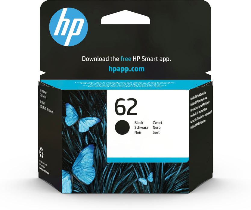 EAN 0888182461921 - HP 62 Black Original Ink Cartridge cartucho de tinta 1 pieza(s) Rendimiento estándar imagen 1