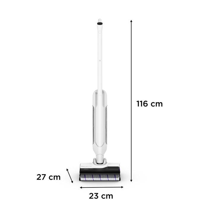 EAN 3221616135642 - Rowenta X Clean 10 Aspiradora escoba 2 en 1 Batería Seca y húmeda Sin bolsa 200 W Plata, Blanco imagen 2