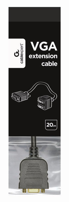 EAN 8716309081801 - Gembird CC-VGAX2-20CM cable VGA 0,2 m VGA (D-Sub) 2 x VGA (D-Sub) Negro imagen 2